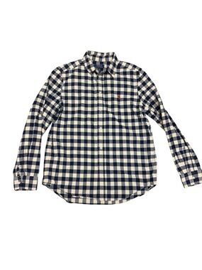 Polo by Ralph Lauren Flannel Navy|White Check Plaid Button-Down Shirt XL (18-20)